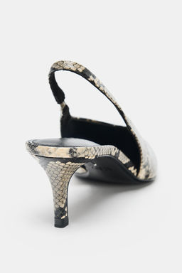 ANIMAL PRINT SLINGBACK SHOES - Zara фото 9