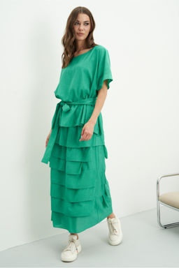 Костюм юбочный 4473 зелёный