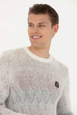 Мужской кремовый свитер - U.s. polo assn фото 2