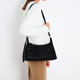 Сумка-багет на молнии, цвет чёрный - Simaland фото 9