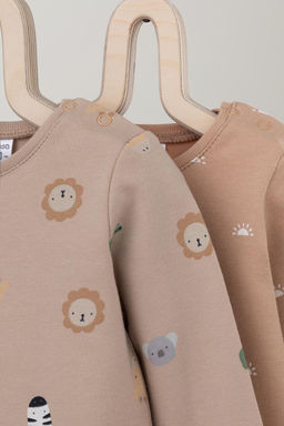 Crockid _ К 6342-2уп/зоопарк,маленькие солнышки набор полукомбинезон (боди) яс фото 3