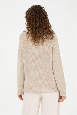 Женский свитер песочного меланжа - U.s. polo assn фото 5