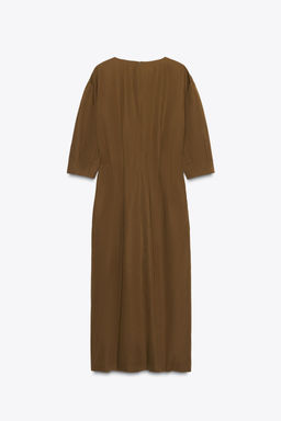 ZW COLLECTION PLEATED MIDI DRESS - Zara фото 7