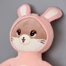 Мягкая игрушка Котик, в костюме зайки, 90 см - Simaland фото 3