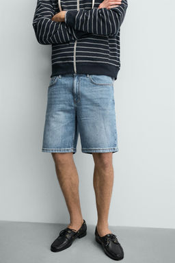 REGULAR FIT DENIM BERMUDA SHORTS - Zara фото 55