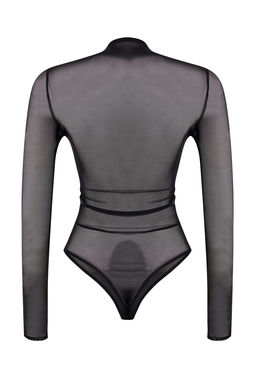 Siyah Tul Degaje Yaka Alttan C?tc?tl? Party Body TPRSS26BD00002 - Trendyolmilla фото 8