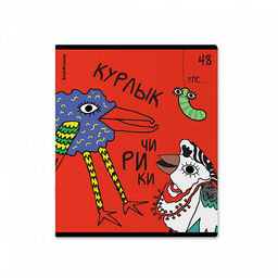 Цена за 5 шт. Тетрадь общая ученическая ErichKrause Crazy Birds, 48 листов, клетка, выборочный УФ-лак_MIX-PACK  фото 4