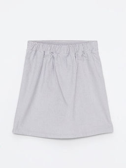 Beli Lastikli Basic Kadife K?z ?ocuk Etek