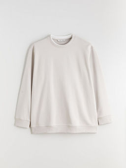 Bisiklet Yaka Erkek Kal?n Sweatshirt