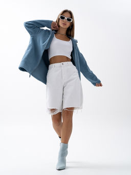 Толстовка флис.арт.673/1-21,серо-голубая - Binita фото 3