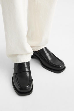 SQUARE-TOE LOAFERS - Zara фото 4