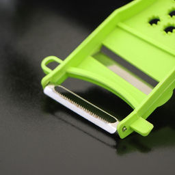 Цена за 2 шт. Овощечистка с тёркой и шинковкой Доляна, 17 см, зелёная