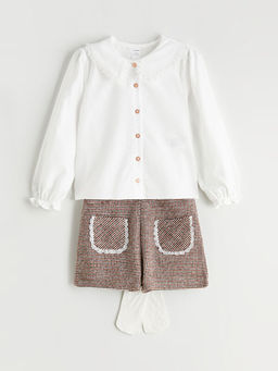 K?z Bebek G?mlek Etek ve K?lotlu ?orap 3l?