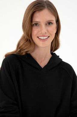 Женский черный свитшот Неожиданная скидка в корзине - U.s. polo assn фото 2