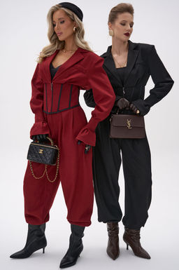 Пиджак  корсет Джуди (чёрный) - Эльза фото 13