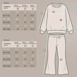 Костюм футер 3х нитка петля 8010330108 8010330108 купить оптом по цене 971 ?| Фабрика детской одежды Юлла - Youlala фото 3