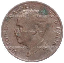 Монета 1 чентезимо 1916 года Италия