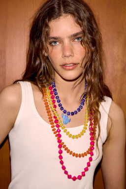 PACK 4 COLLARES BOLAS CACTUS / Multicolor