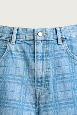 JORTS DENIM LAVADO ESTAMPADO / Azul claro - Zara фото 10