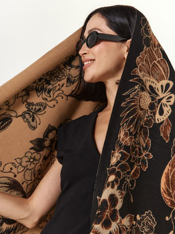 в составе ШЕРСТЬ и кашемир Большой, мягкий, теплый двусторонний палантин. - Tantino фото 14