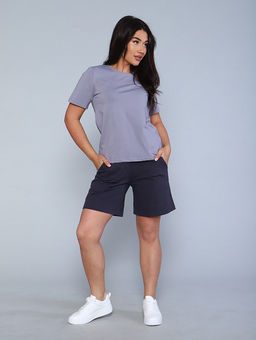 РАСПРОДАЖА Шорты женские (хлопок с велюр.эфф)_950/графит - Ihomelux фото 7