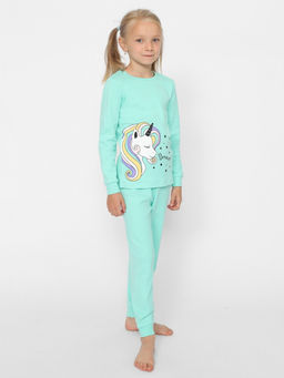 CRB wear/CWKG 50150-38 Комплект для девочки (джемпер, брюки),ментоловый/Ex.Cherubino