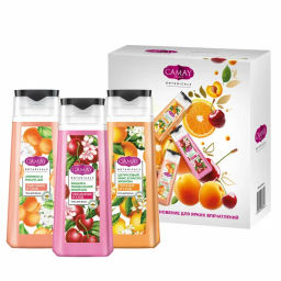 КАМЕЙ набор ФРУКТОВО-ЦВЕТОЧНЫЙ БУКЕТ 2025 (гели д/душа 250мл+250мл+250мл)