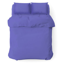 Пододеяльник 2-х спальный на пуговицах "Ночная фиалка" 175х215см, сатин 135г/м2, хлопок 100%, упаковка "классическая" ПВХ 28х41см, "Домашняя мода" (Россия)
