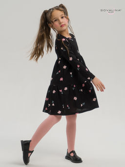 Платье Тиана тюльпаны на черном - Sovalina фото 16