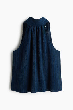 Top halter con textura