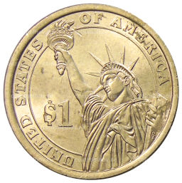 Монета 1 доллар 2015 года P Линдон Джонсон 36-й президент США