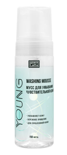 Space.Latte YOUNG мусс д/умывания чувствительной кожи 150мл