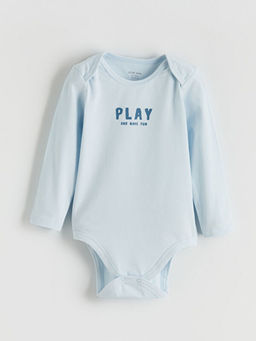 Yaz? Bask?l? Erkek Bebek ??t??tl? Body