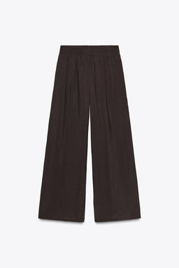 WIDE-LEG TROUSERS WITH ELASTIC WAIST