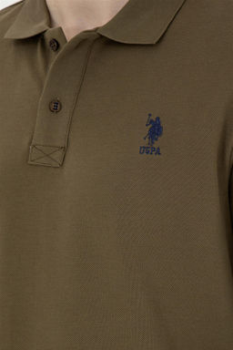 Мужской базовый свитшот цвета хаки - U.s. polo assn фото 7