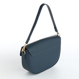 Сумка женская мессенджер TEXTURA на клапане, 23×6×15 см, синяя