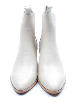 01-PCT161-2 BEIGE Ботинки Челси демисезонные женские (натуральная кожа, байка) - Фабричный китай фото 11