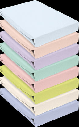 Простыня трикотажная на резинке Мерцана (Салатовый) MERC05 160x200