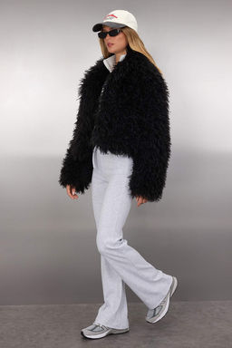 Siyah Oversize Kal?p Kurk Mont TWOAW26MO00051
