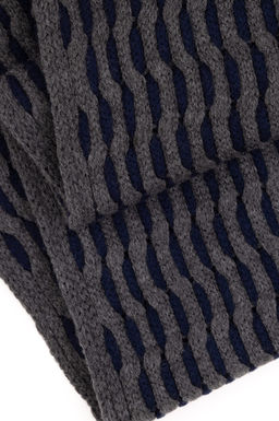 Мужской шарф антрацитовый меланжевый Неожиданная скидка в корзине - U.s. polo assn фото 2