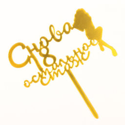 Цена за 3 шт. Топпер для торта Снова 18, остальное стаж, золотой - Дарим красиво фото 3
