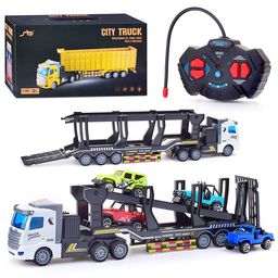 Машина "Транспортёр" р/у, 27 MGz, с 4 автомобилями, в коробке