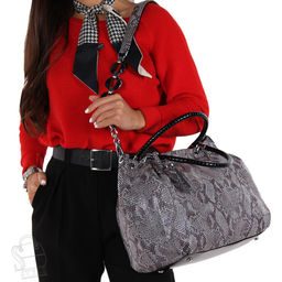 Сумка женская кожаная 8057-8-41 gray purple Polina&Eiterou/30 в Новосибирске