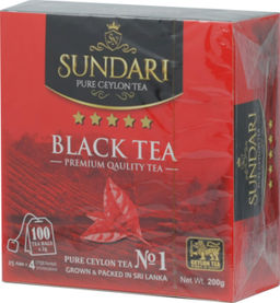 Sundari. Black tea 200 гр. карт.пачка, 100 пак. ШРИ-ЛАНКА