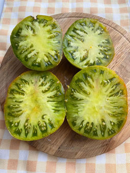 Томат СЛАДКИЙ ЧЕЛЯБИНСК F1  Неистовый взрыв вкуса и максимум пользы! Изумрудно-зелёные гиганты с лимонным отливом удивят всю семью! Сахарный! - Уральский дачник фото 4