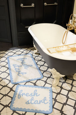 Trendyolmilla Home 2li Bask?l? Kayd?rmaz Tabanl? Banyo Paspas Seti TPHSS25BPS00006