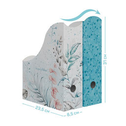 Лотки для бумаг верт., 31*23.5*8.5 см, набор 4 шт., 2 цвета, BOTANIC, шт - Valiant фото 2