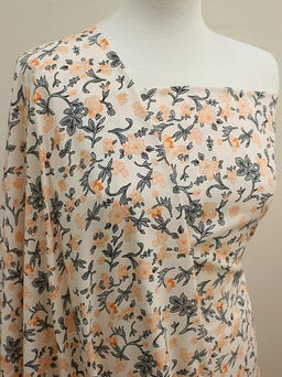 Штапель Капуцин цв.персиковый, ш.1.45м, вискоза-100%, 100гр/м.кв - Купава фото 12