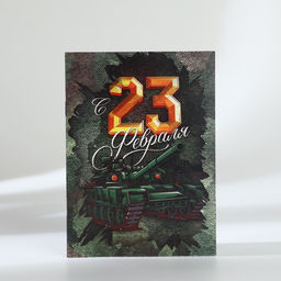 Подарочный набор С 23 февраля: блокнот А6 32 листа, значок, наклейки 12 шт., карандаши 2 шт. - Artfox фото 3