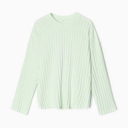 Джемпер женский вязаный MINAKU: Knitwear collection, цвет фисташковый, размер 42-44